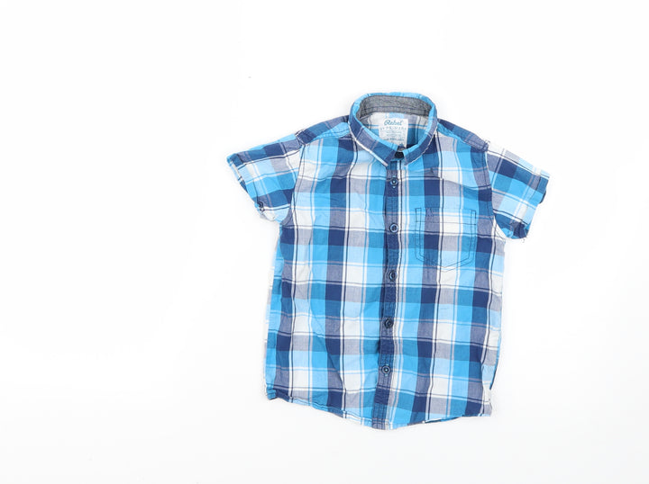 Rebel Boys Multicoloured Check  Basic Button-Up Size 3-4 Years