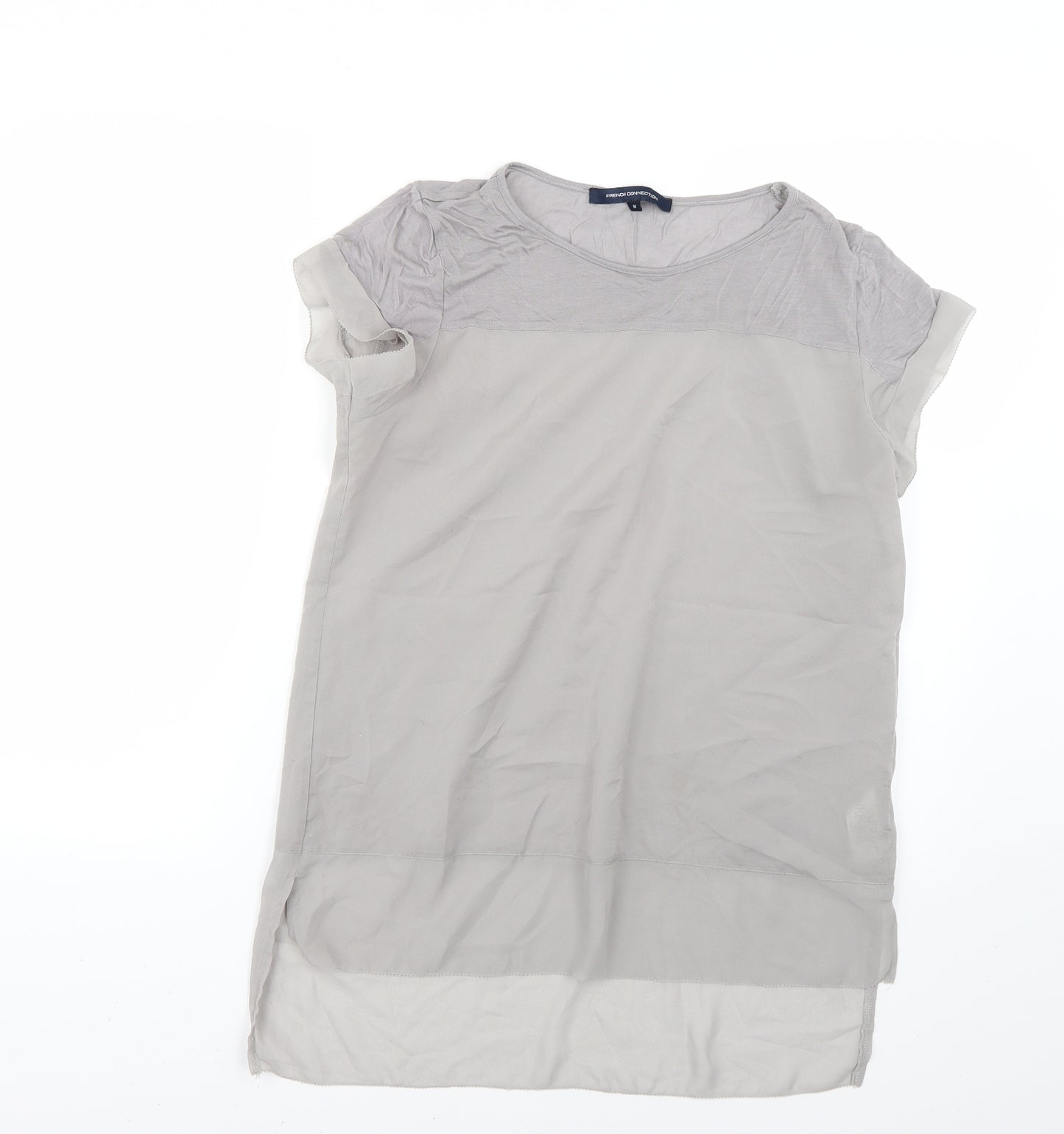 French Connection Womens Grey   Basic Blouse Size M