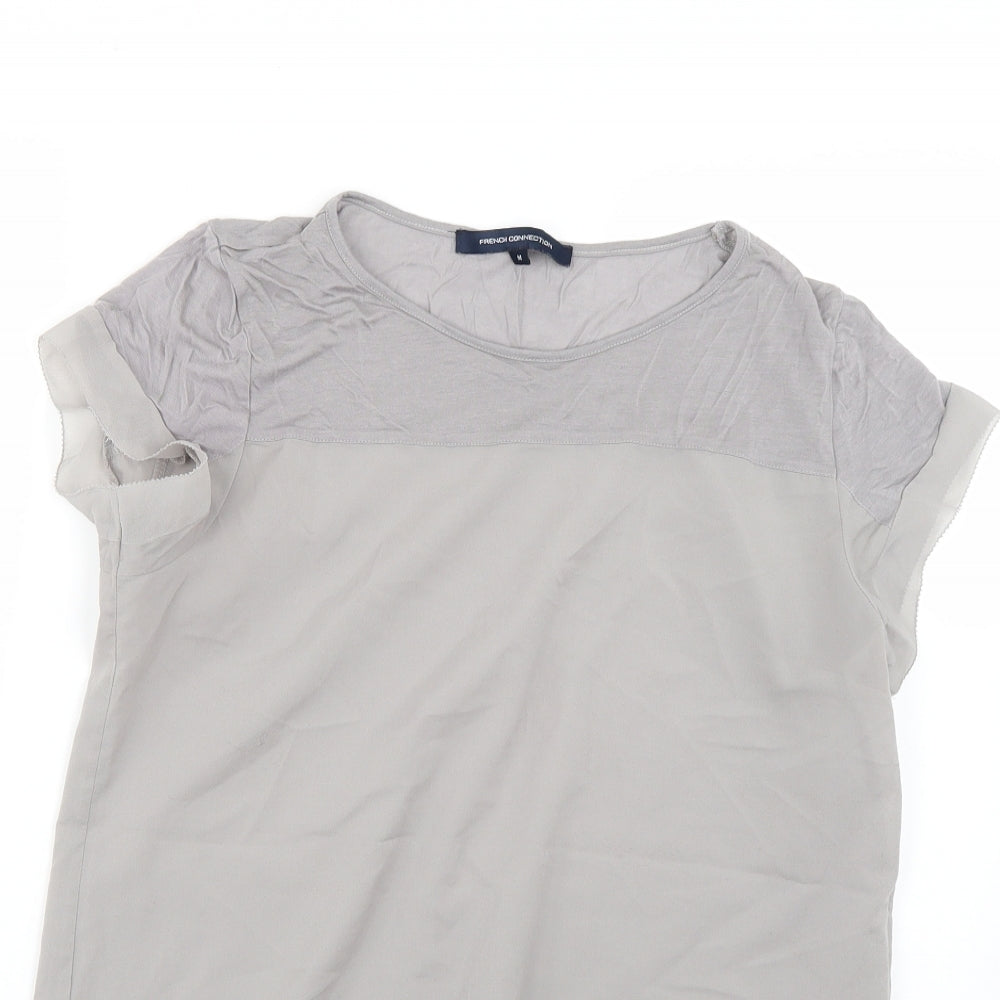 French Connection Womens Grey   Basic Blouse Size M