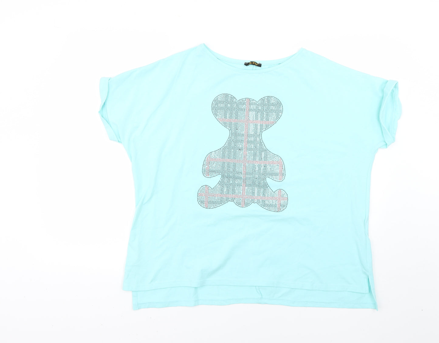 la pia Womens Blue   Basic T-Shirt Size S