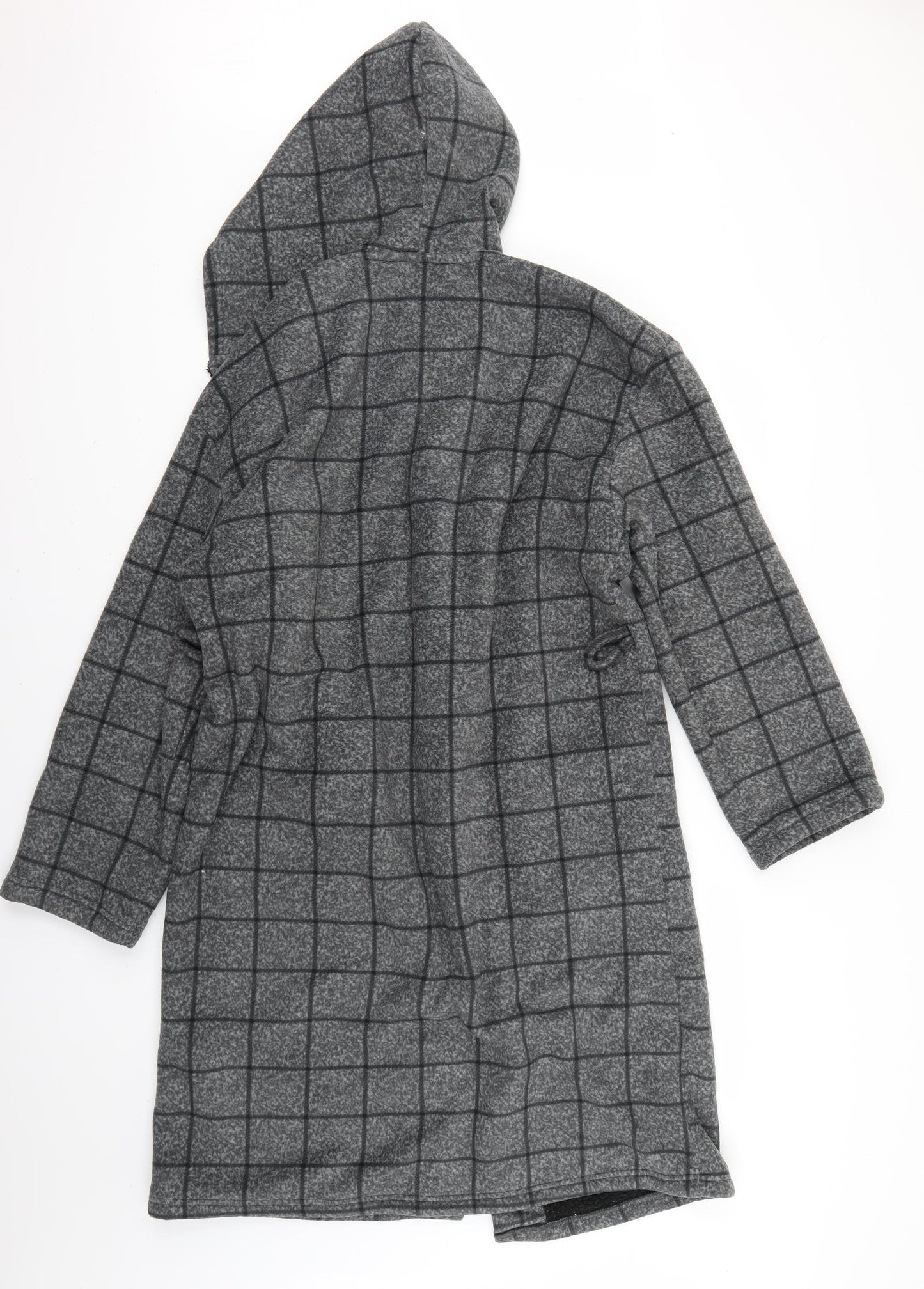 George Mens Grey Check   Robe Size S