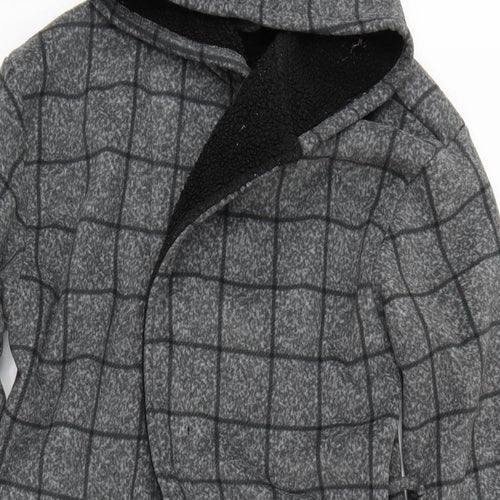 George Mens Grey Check   Robe Size S