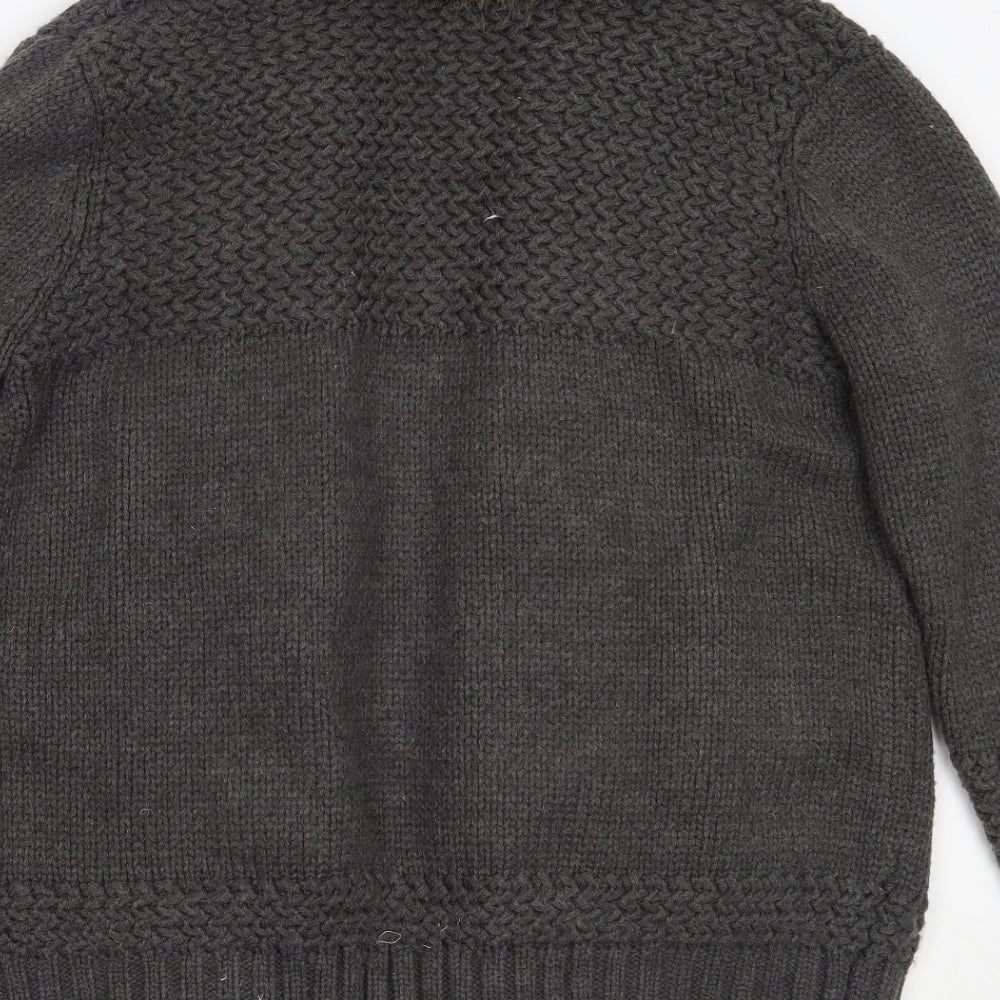 Topshop Womens Grey   Jacket Coatigan Size 12