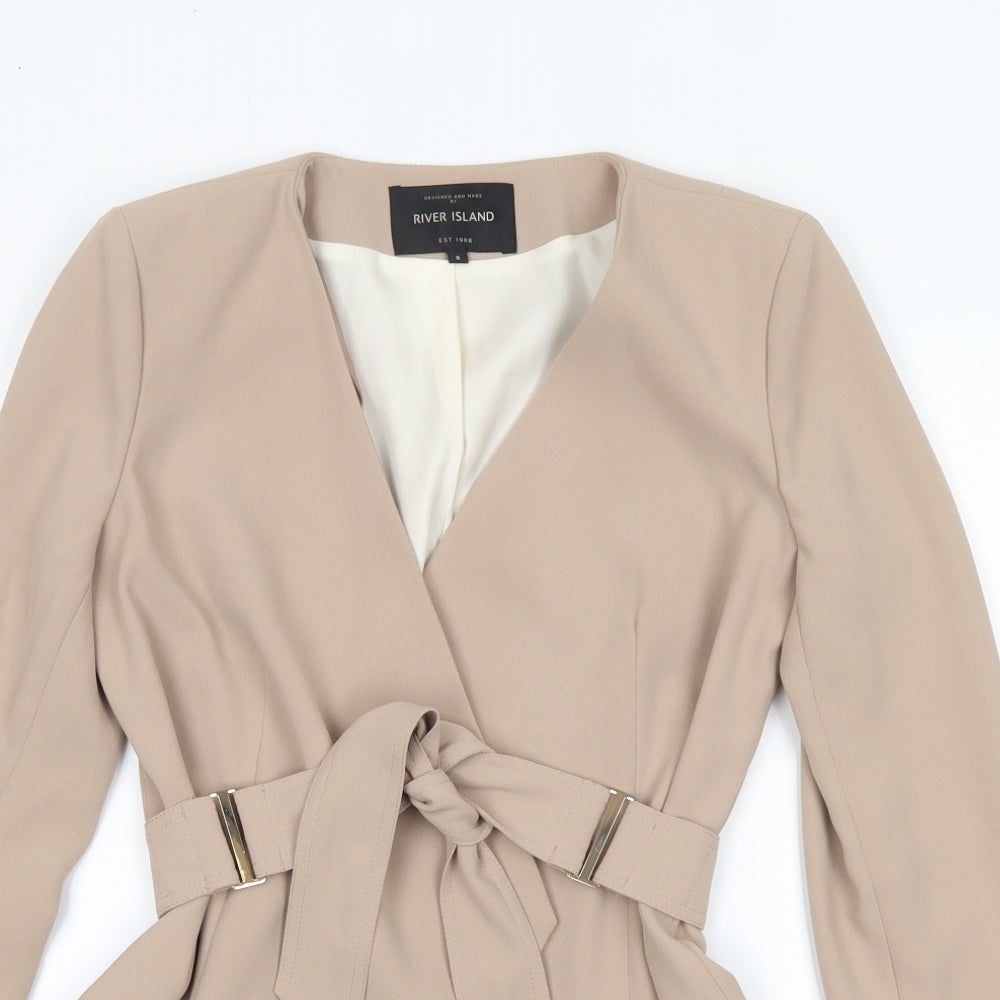 River Island Womens Beige   Jacket Blazer Size 8