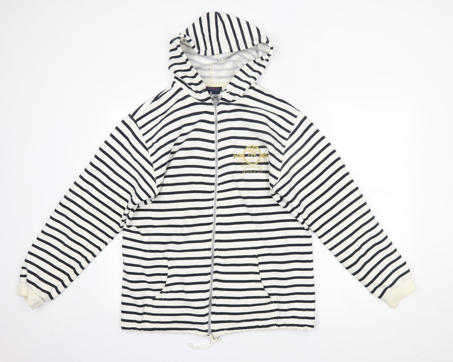 Rayar Womens White Striped  Jacket  Size M
