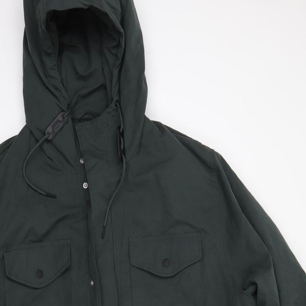 F&F Mens Green   Overcoat Coat Size 3XL
