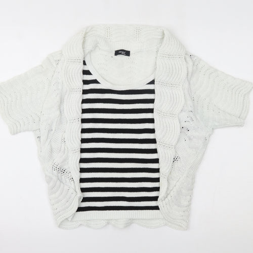 Glimpse Design Womens White   Basic Blouse Size L