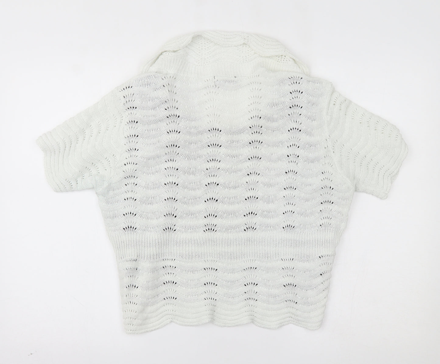 Glimpse Design Womens White   Basic Blouse Size L