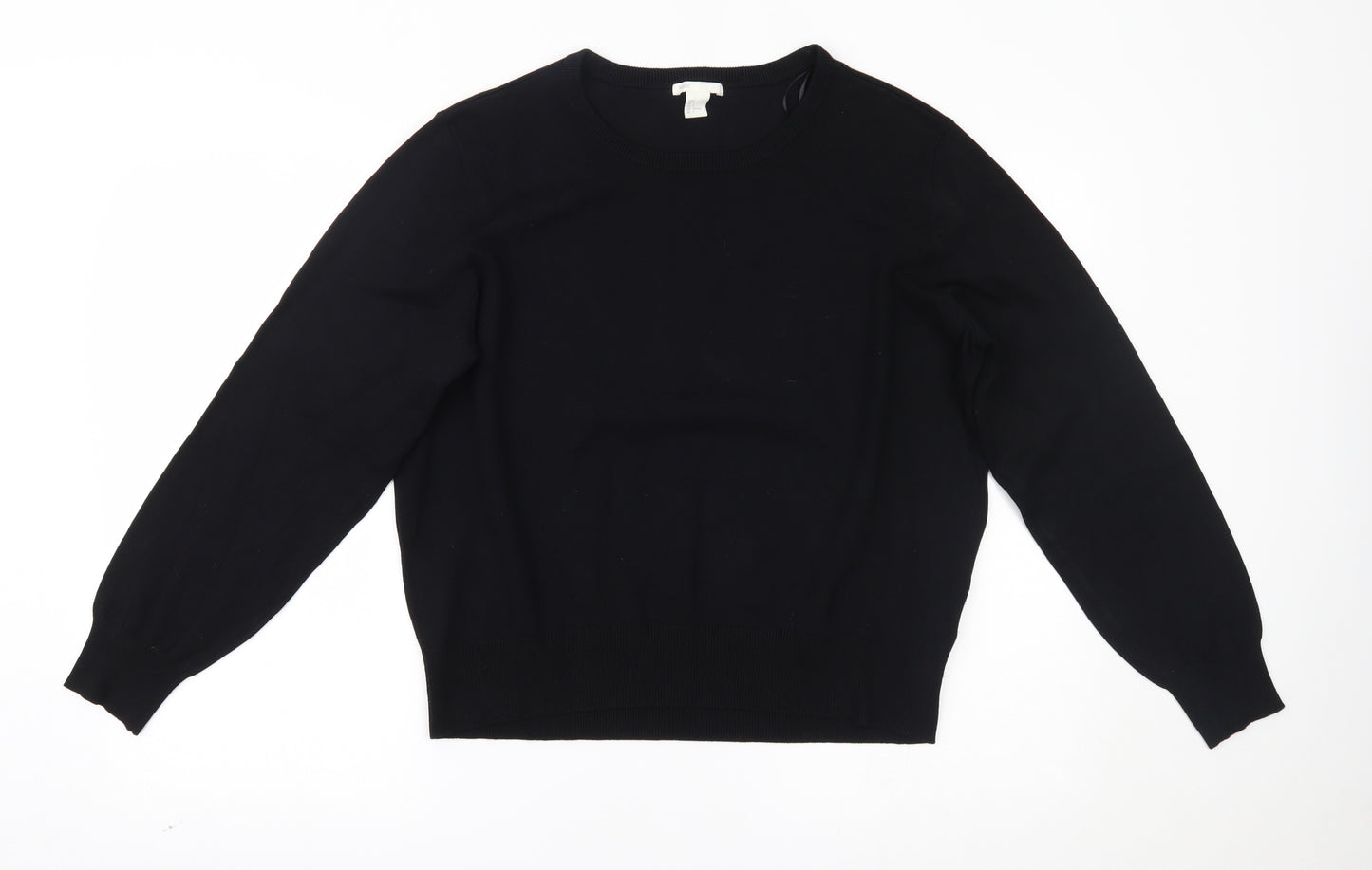 H&M Womens Black   Pullover Jumper Size L