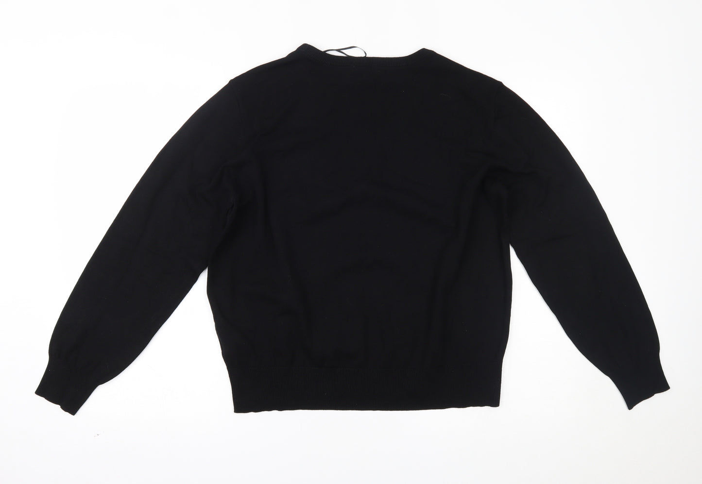 H&M Womens Black   Pullover Jumper Size L