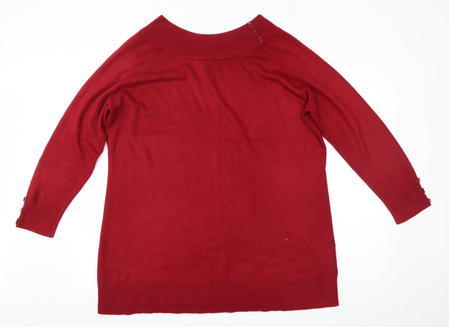 Evans Womens Red   Pullover Jumper Size 24