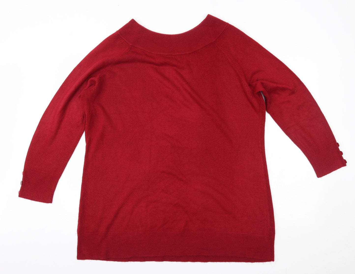 Evans Womens Red   Pullover Jumper Size 24