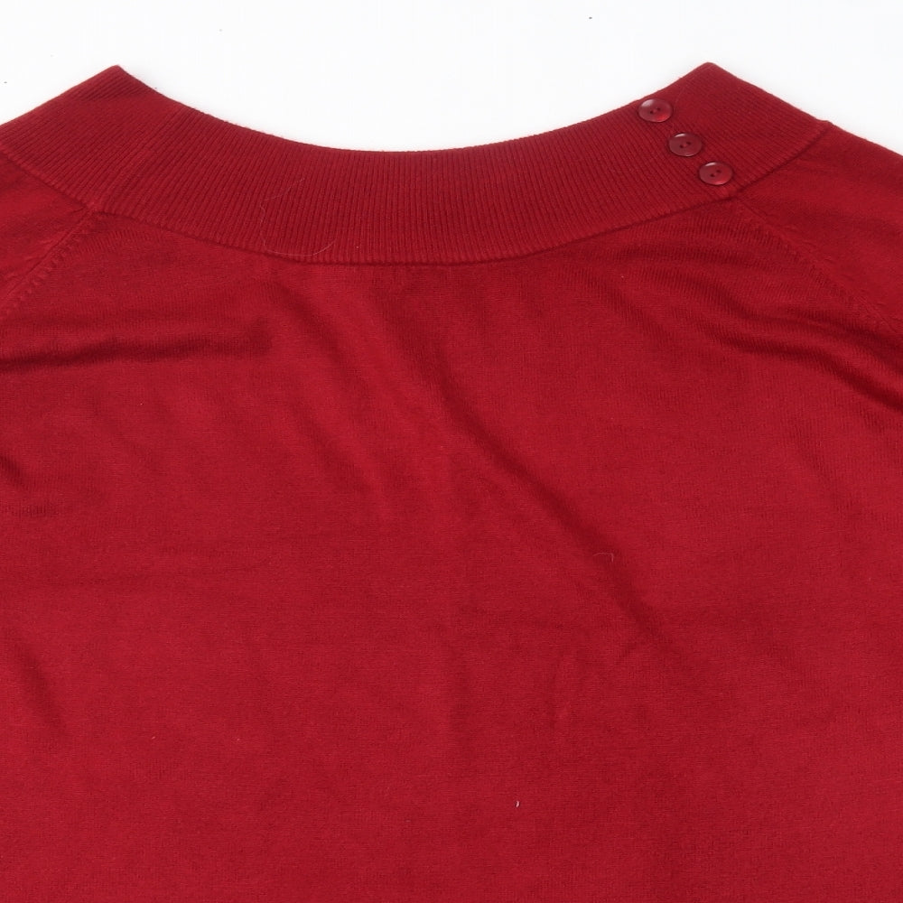 Evans Womens Red   Pullover Jumper Size 24
