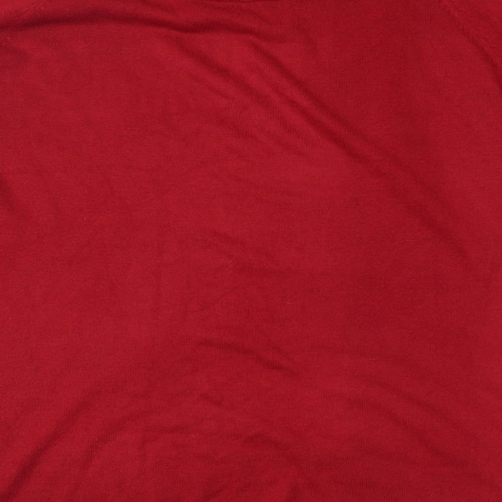 Evans Womens Red   Pullover Jumper Size 24