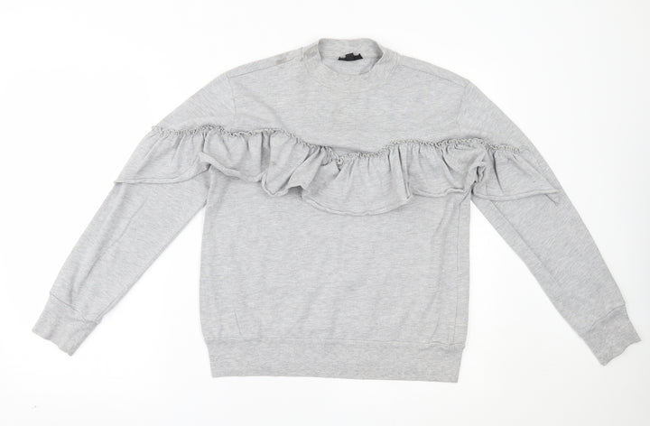 Topshop Womens Grey   Pullover Jumper Size 10