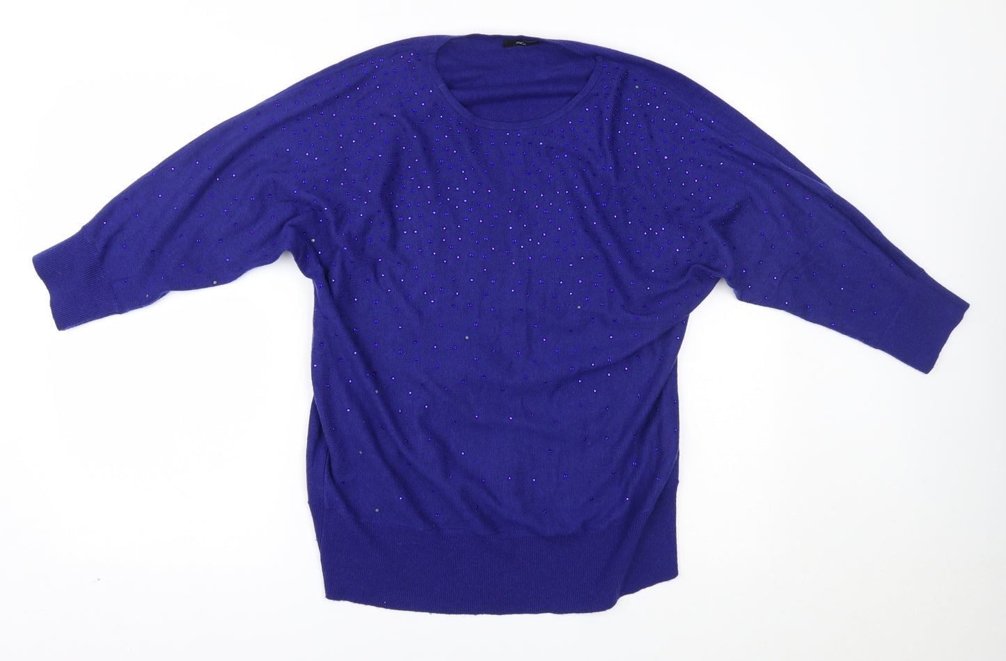 M&Co Womens Blue   Basic Blouse Size 14