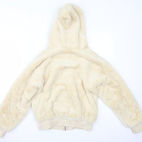 Topshop Womens Beige   Overcoat Coat Size XS