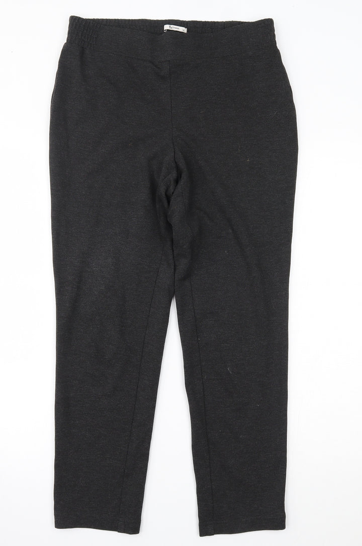 TU Womens Grey Trousers Size 12 L25 in