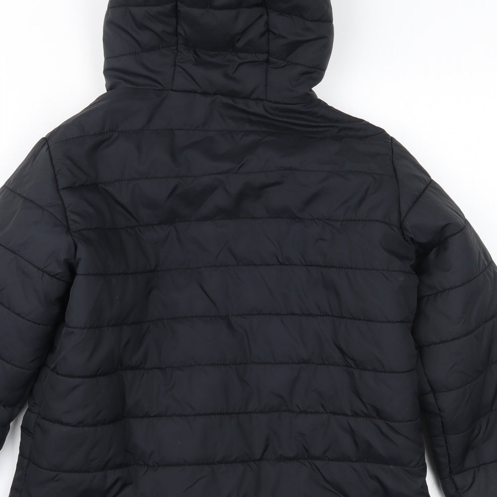 FREEDOM TRAIL Boys Black   Puffer Jacket Coat Size 9-10 Years