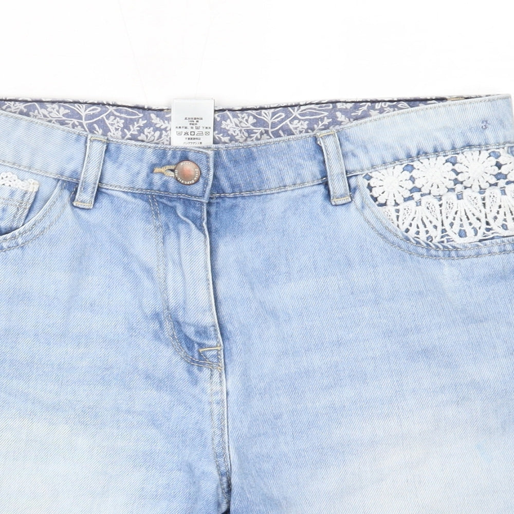NEXT Girls Blue   Culotte Shorts Size 14 Years