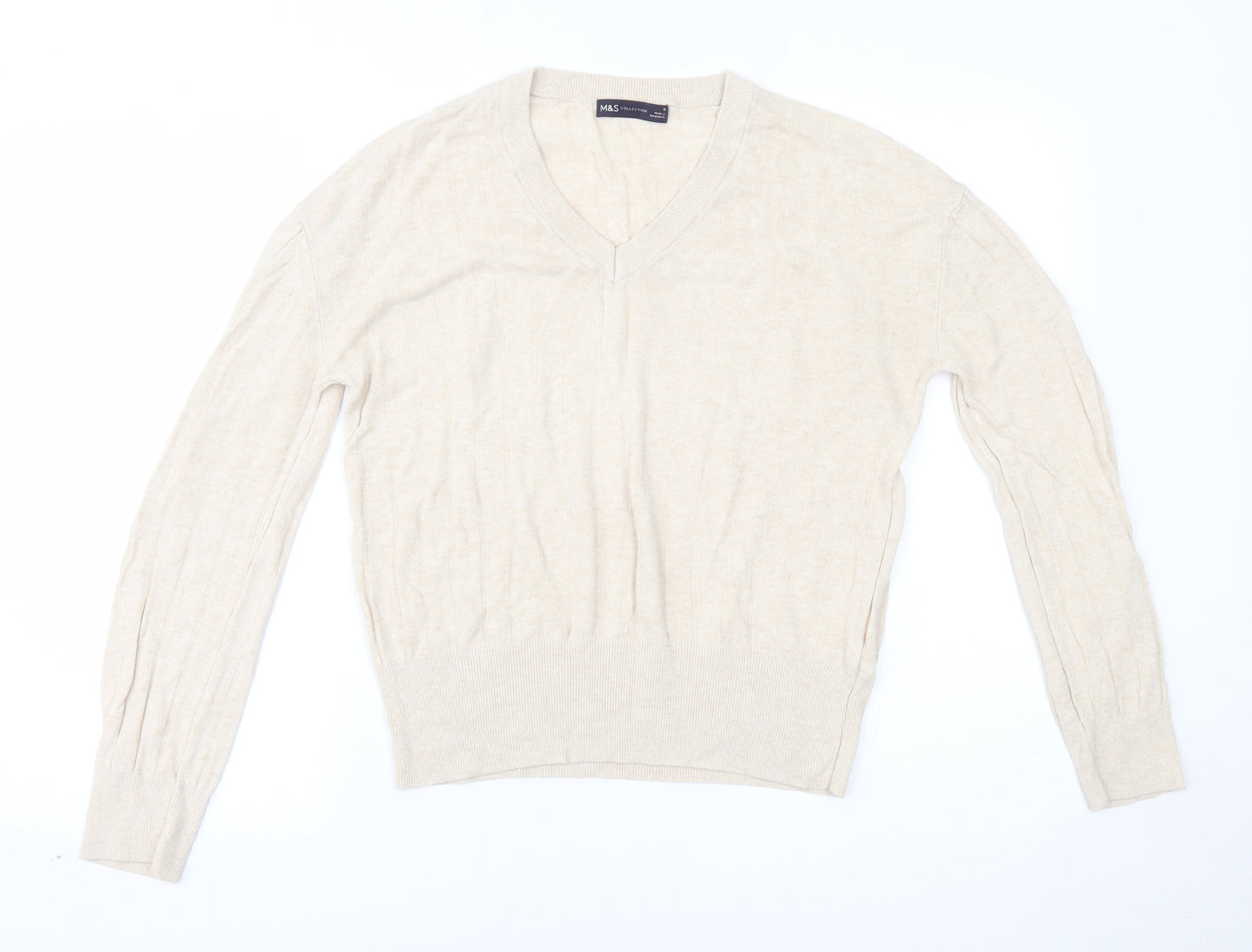Marks and Spencer Womens Beige   Basic Blouse Size M