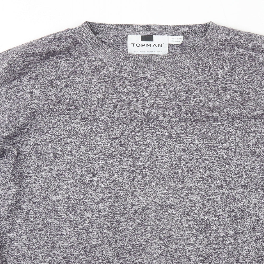 Topman Mens Purple    T-Shirt Size S
