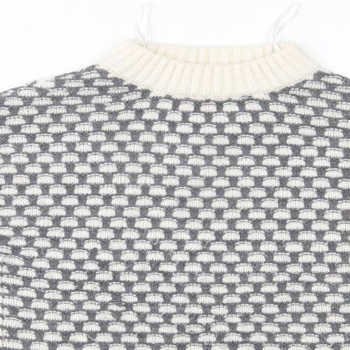 George Womens Grey Polka Dot  Pullover Jumper Size 12