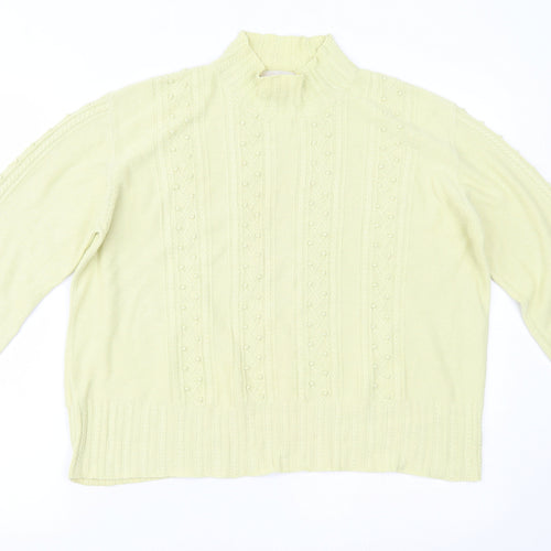Country Casuals Womens Yellow   Basic Blouse Size L