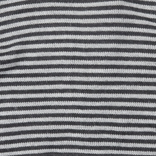 Per Una Womens Grey Striped  Cardigan Jumper Size M