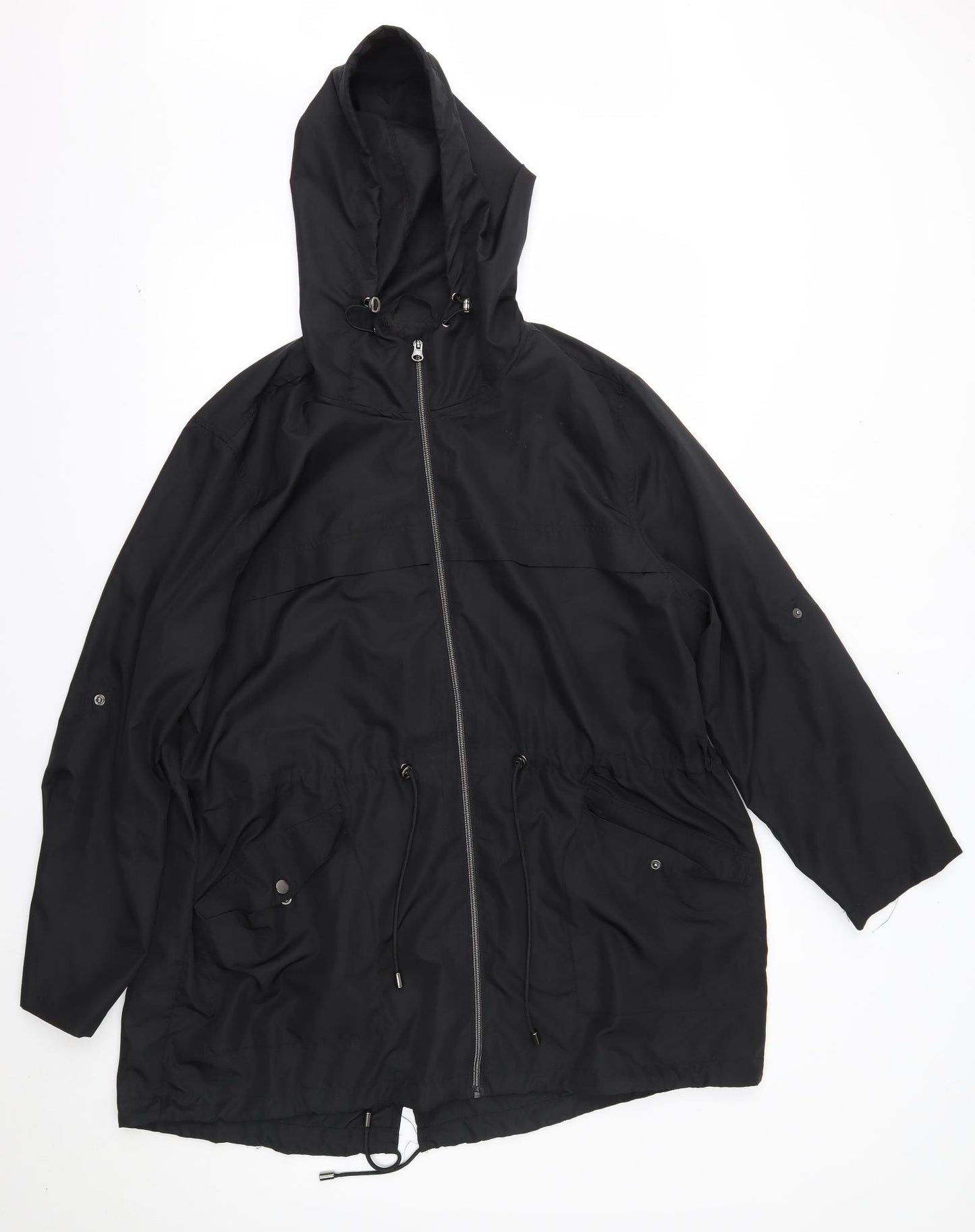 Primark Womens Black   Rain Coat Jacket Size XL