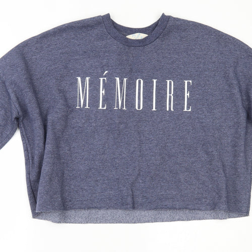 Primark Womens Blue   Pullover Sweatshirt Size M