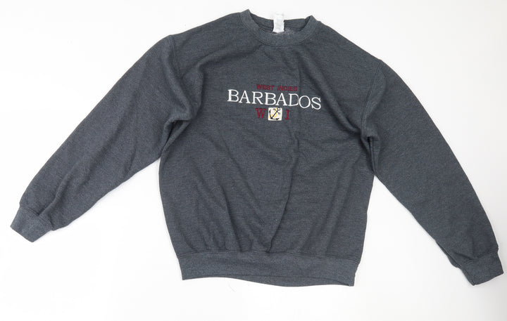 Gildan Womens Grey Pullover Sweatshirt Size M