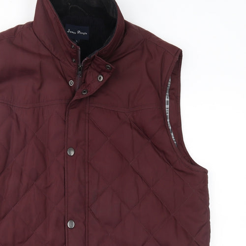 James Pringle Mens Red   Gilet Coat Size L