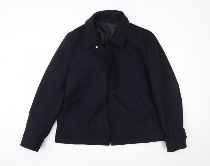 Debenhams Womens Blue   Overcoat Coat Size L