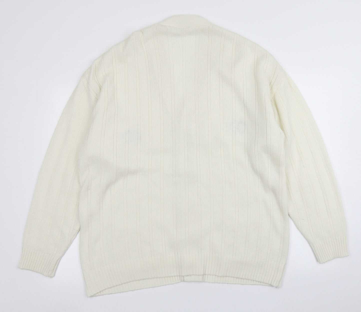 Count Christie Womens Ivory  Knit Cardigan Jumper Size L