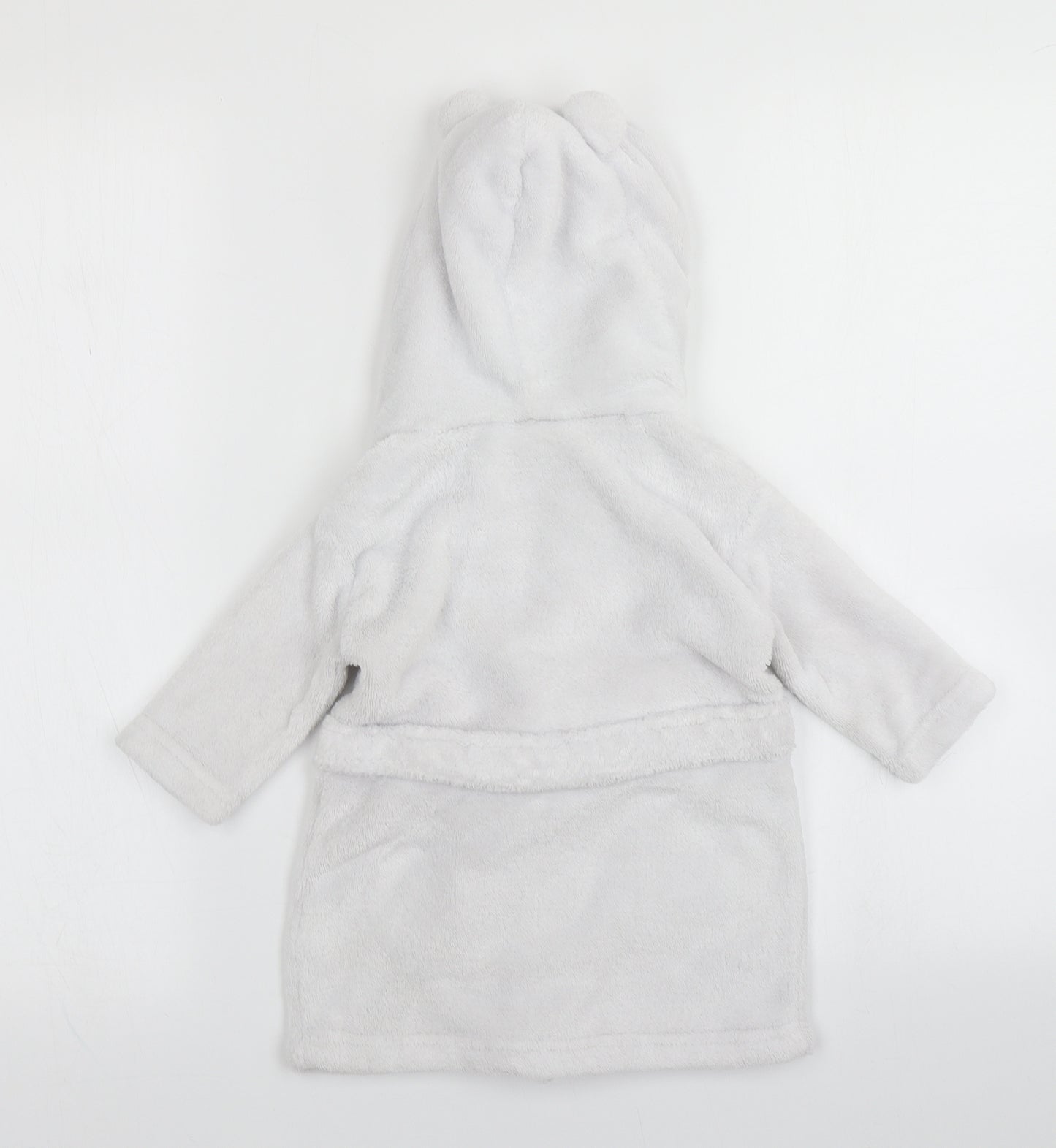Babytown Baby White Solid  Kimono Robe Size 6-9 Months
