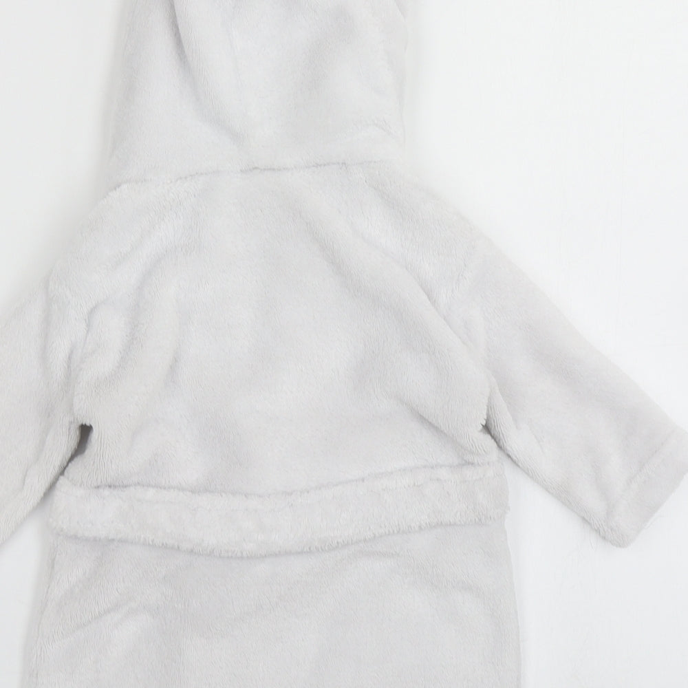 Babytown Baby White Solid  Kimono Robe Size 6-9 Months
