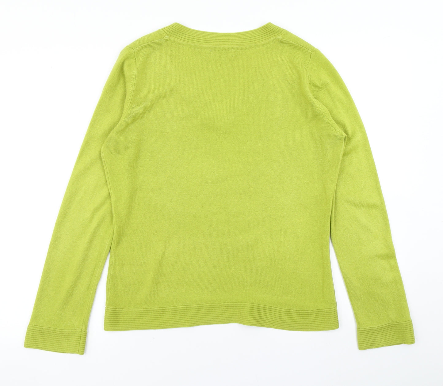 Per Una Womens Green  Knit Pullover Jumper Size 12