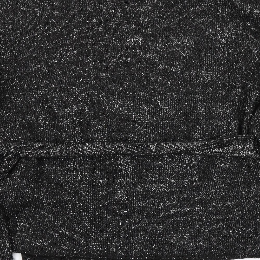 La Senza Womens Black  Knit Wrap Jumper Size L