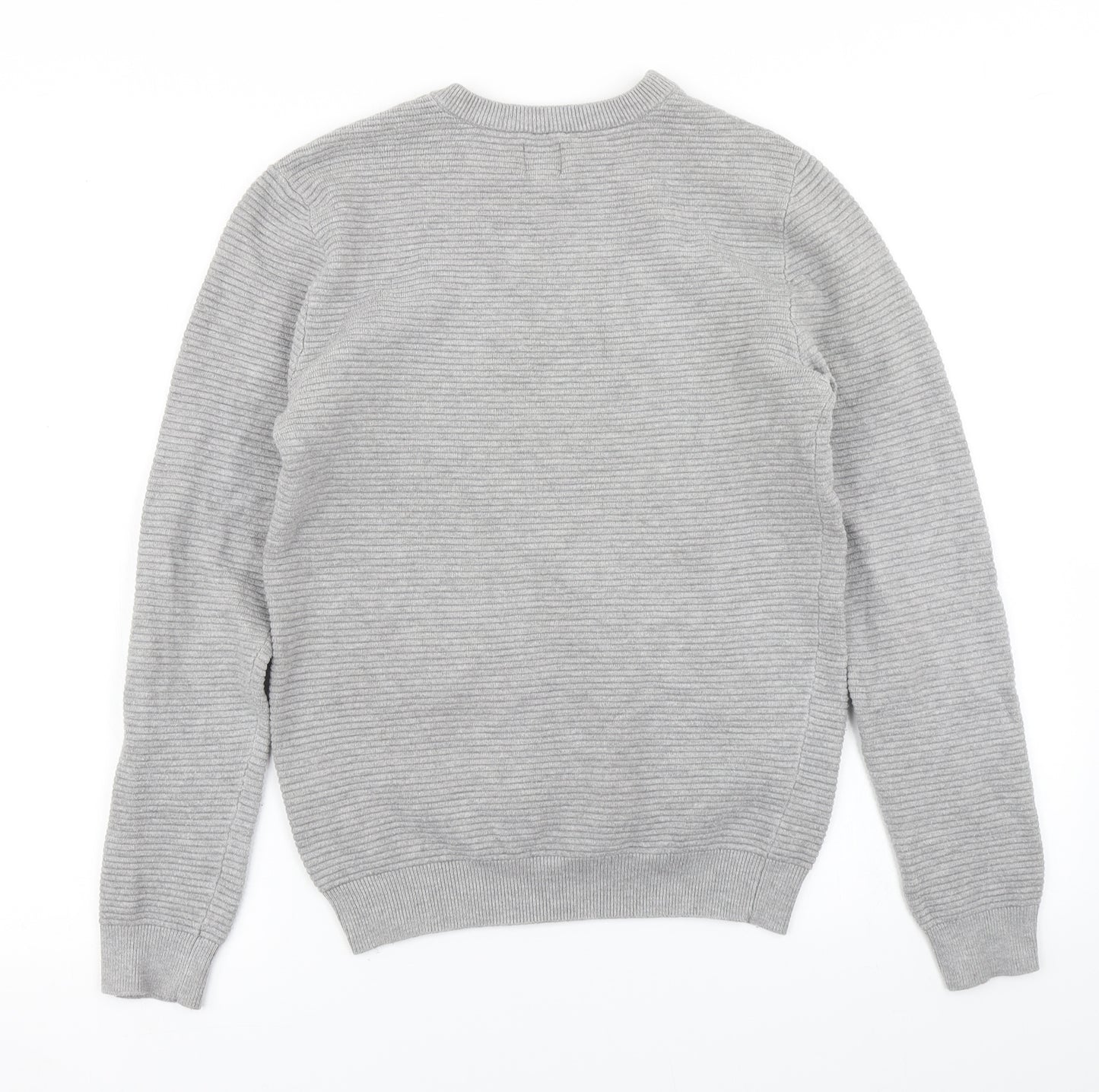 River Island Mens Grey  Knit Pullover Jumper Size XS