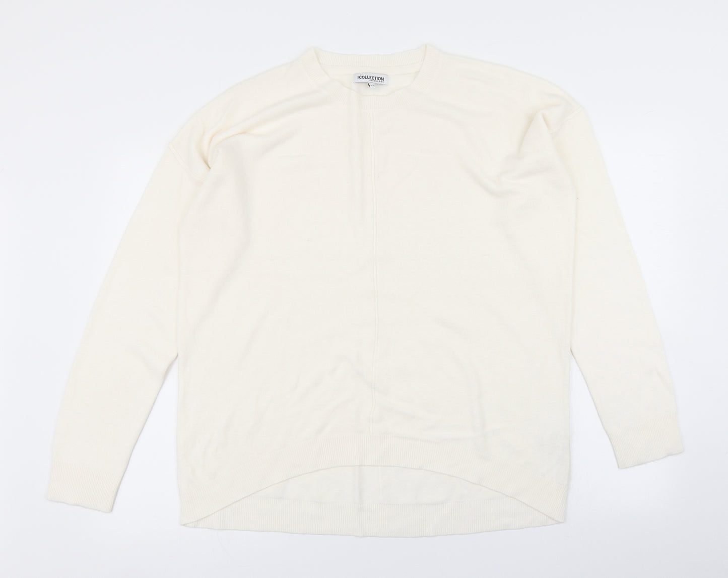 The Collection Womens Ivory  Knit Pullover Jumper Size 14