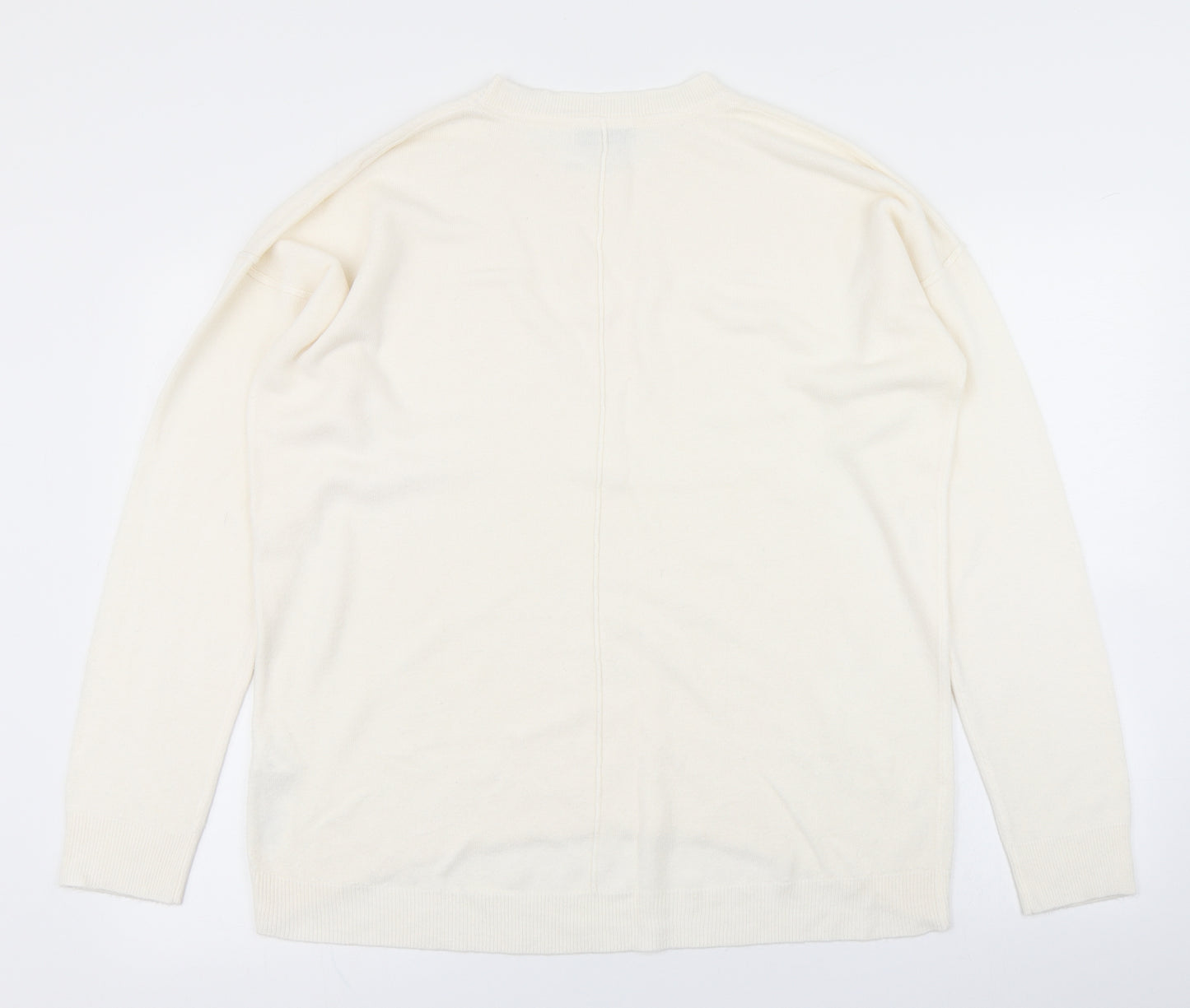 The Collection Womens Ivory  Knit Pullover Jumper Size 14