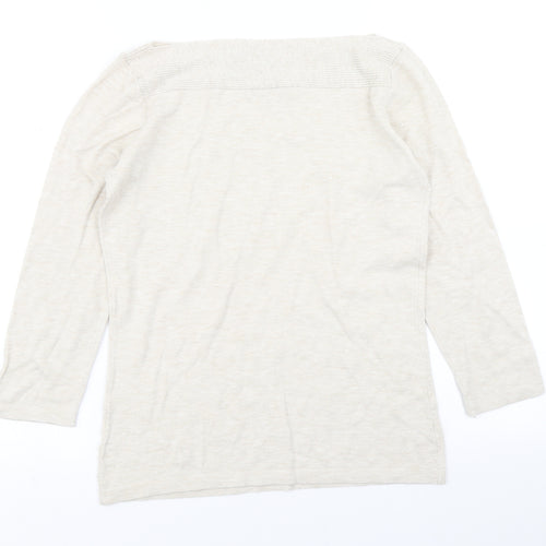 NEXT Womens Beige  Knit Pullover Jumper Size 10