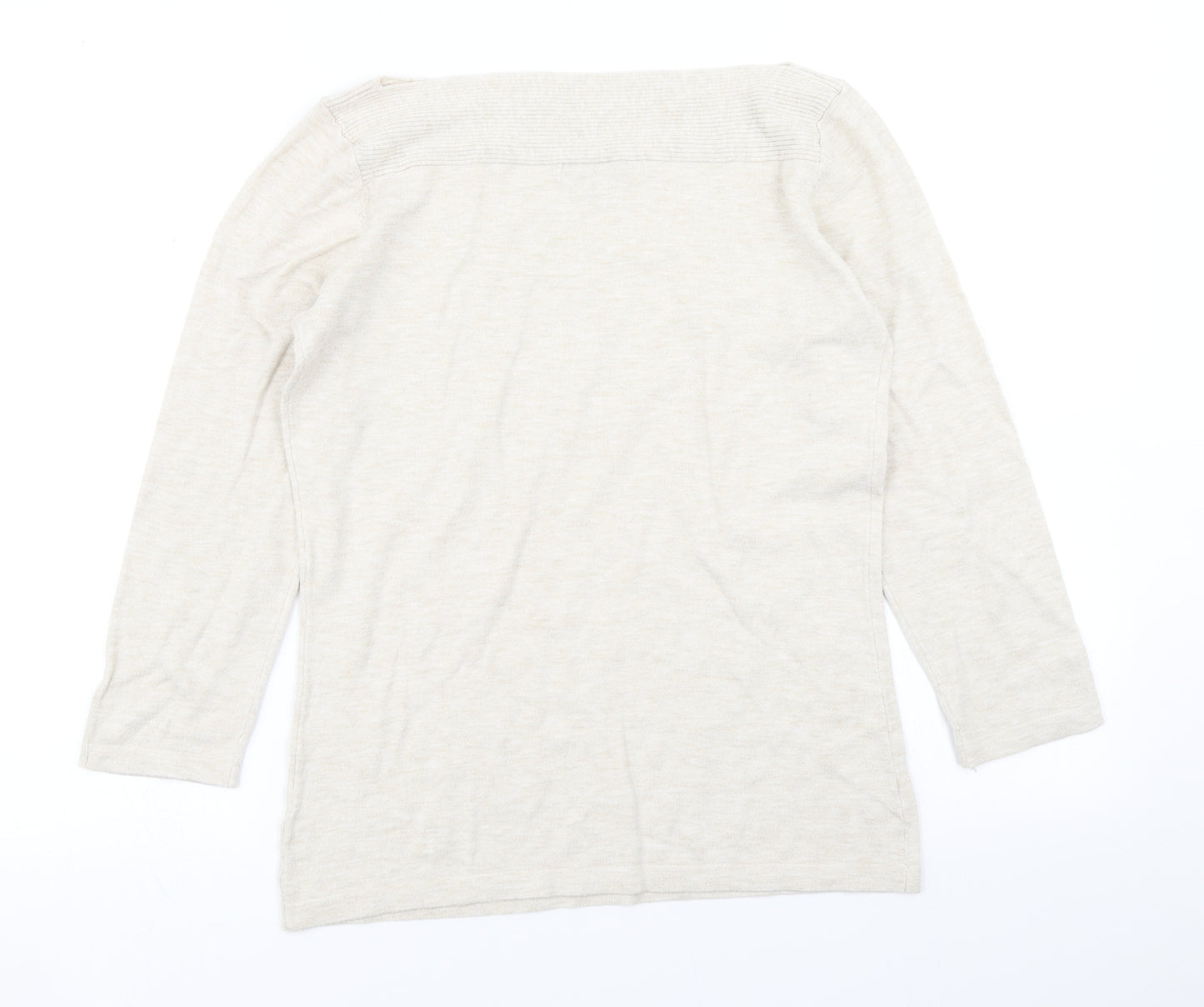 NEXT Womens Beige  Knit Pullover Jumper Size 10