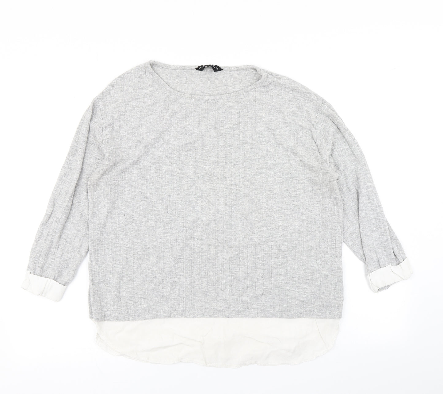 Dorothy Perkins Womens Grey   Basic T-Shirt Size 16