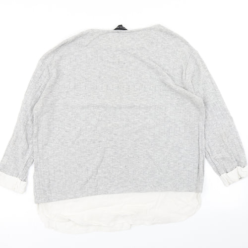 Dorothy Perkins Womens Grey   Basic T-Shirt Size 16