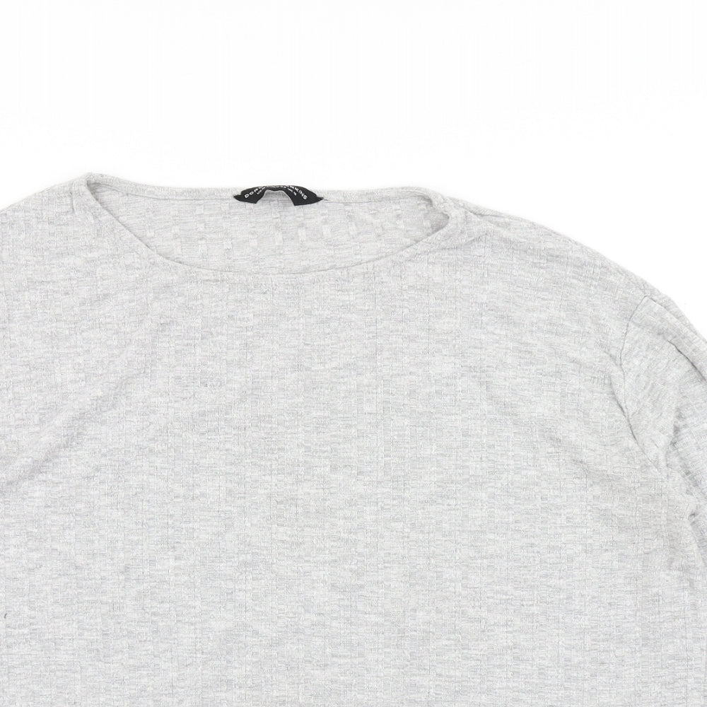 Dorothy Perkins Womens Grey   Basic T-Shirt Size 16