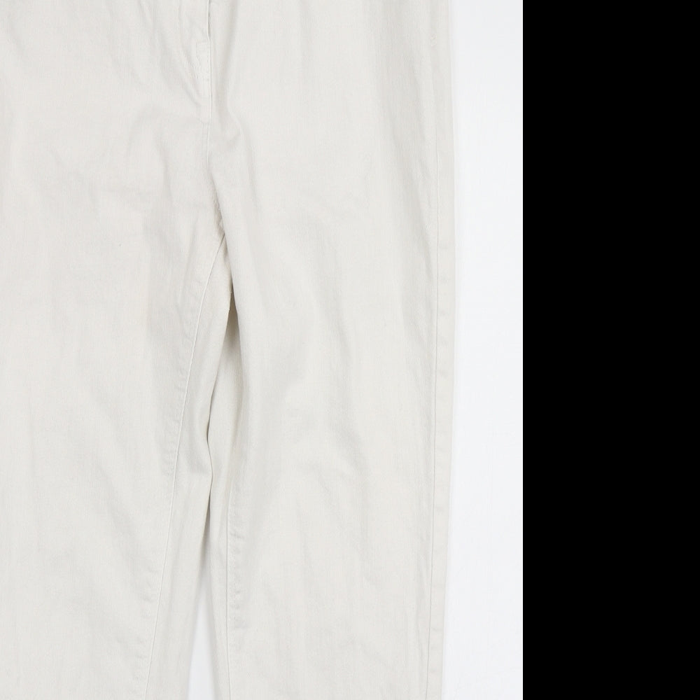 NEXT Womens White  Denim Skinny Jeans Size 18 L27 in