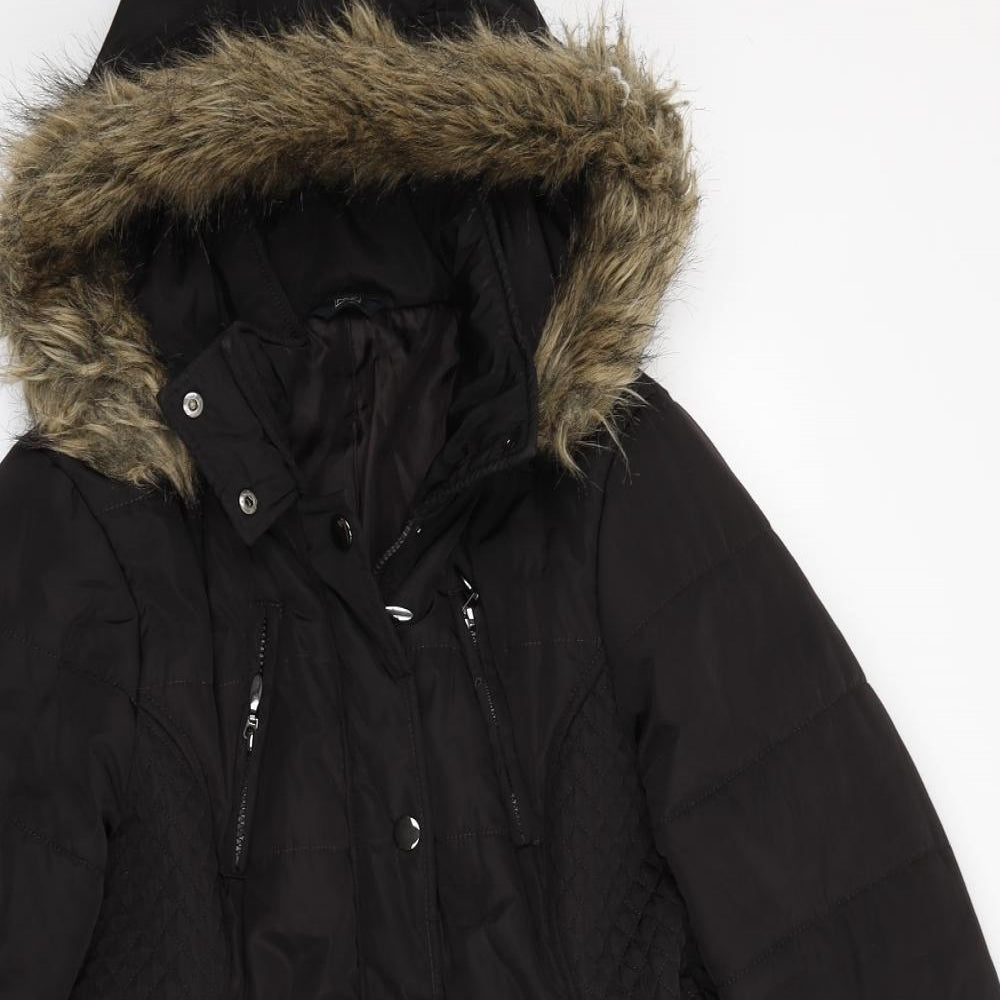 F&F Womens Brown   Parka Coat Size 14