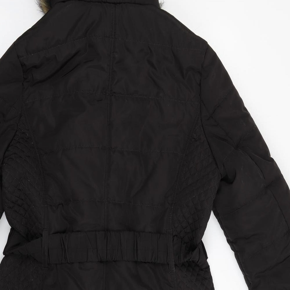 F&F Womens Brown   Parka Coat Size 14